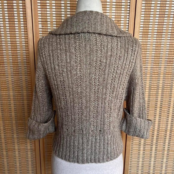 Vintage Y2K It’s Our Time beige cable knit cropped sweater - Picture 4 of 5